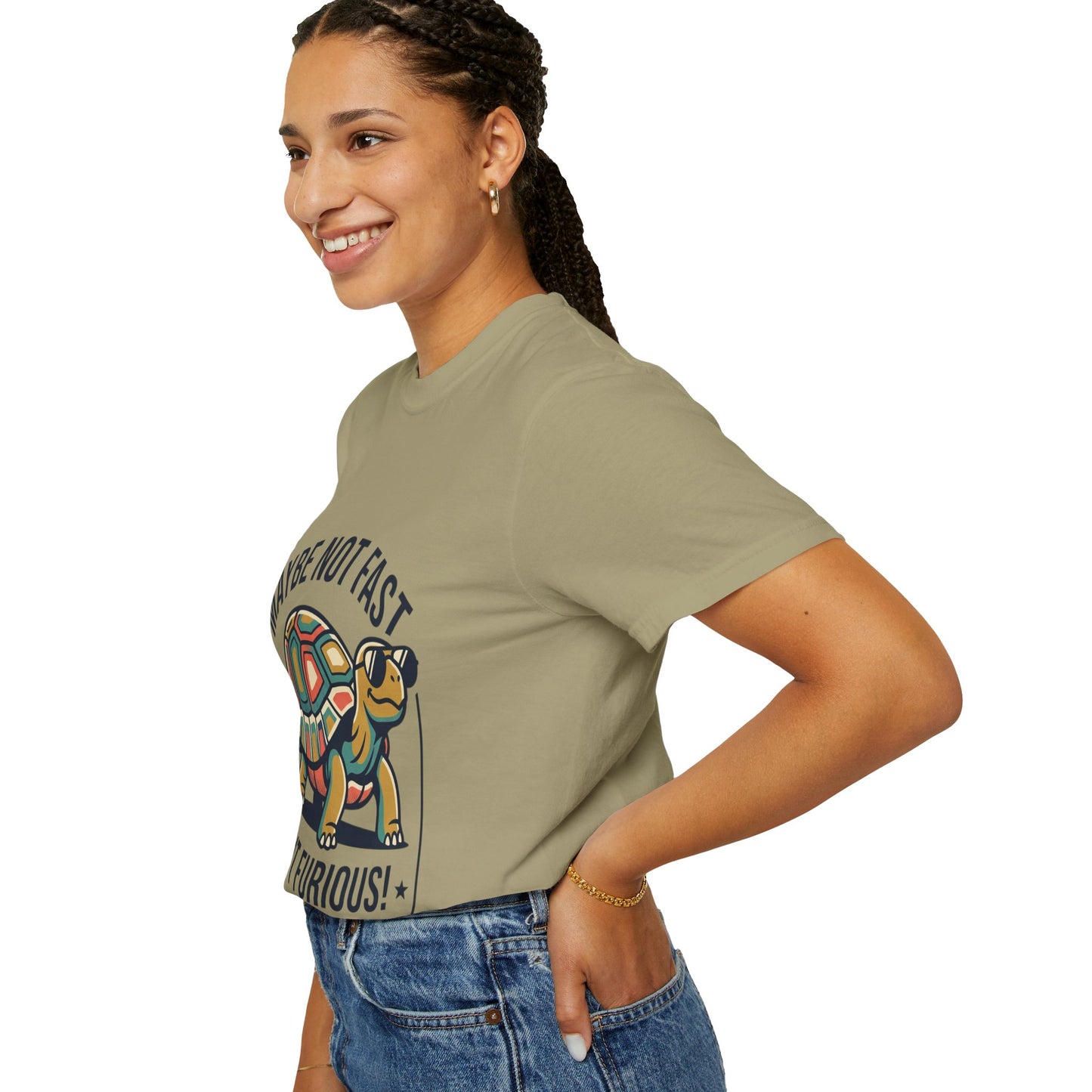 Maybe Not Fast But Furious! Turtle — Funny Retro Graphic Tee