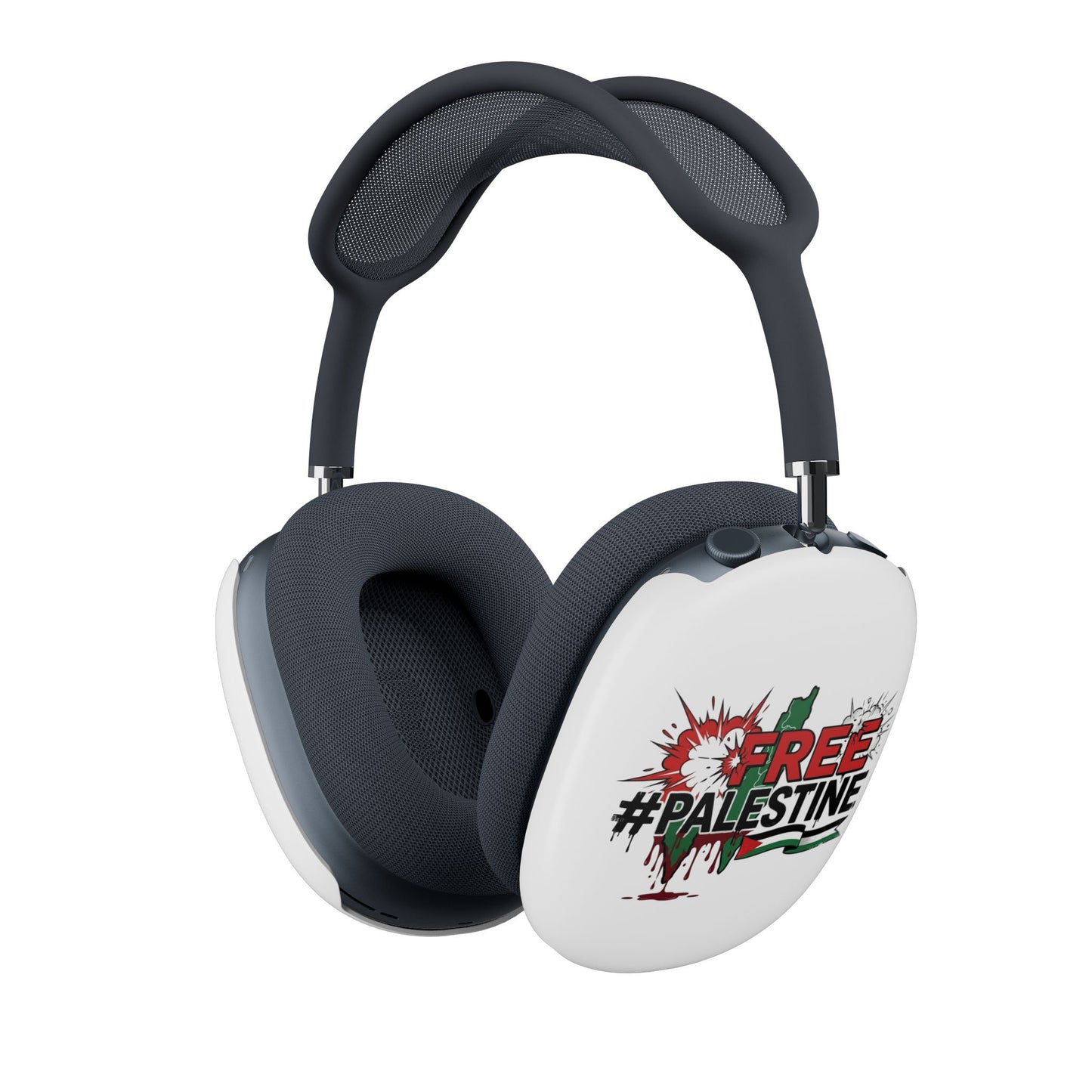 AirPods Max Case — “FREE #PALESTINE” Graphic Protective Shell