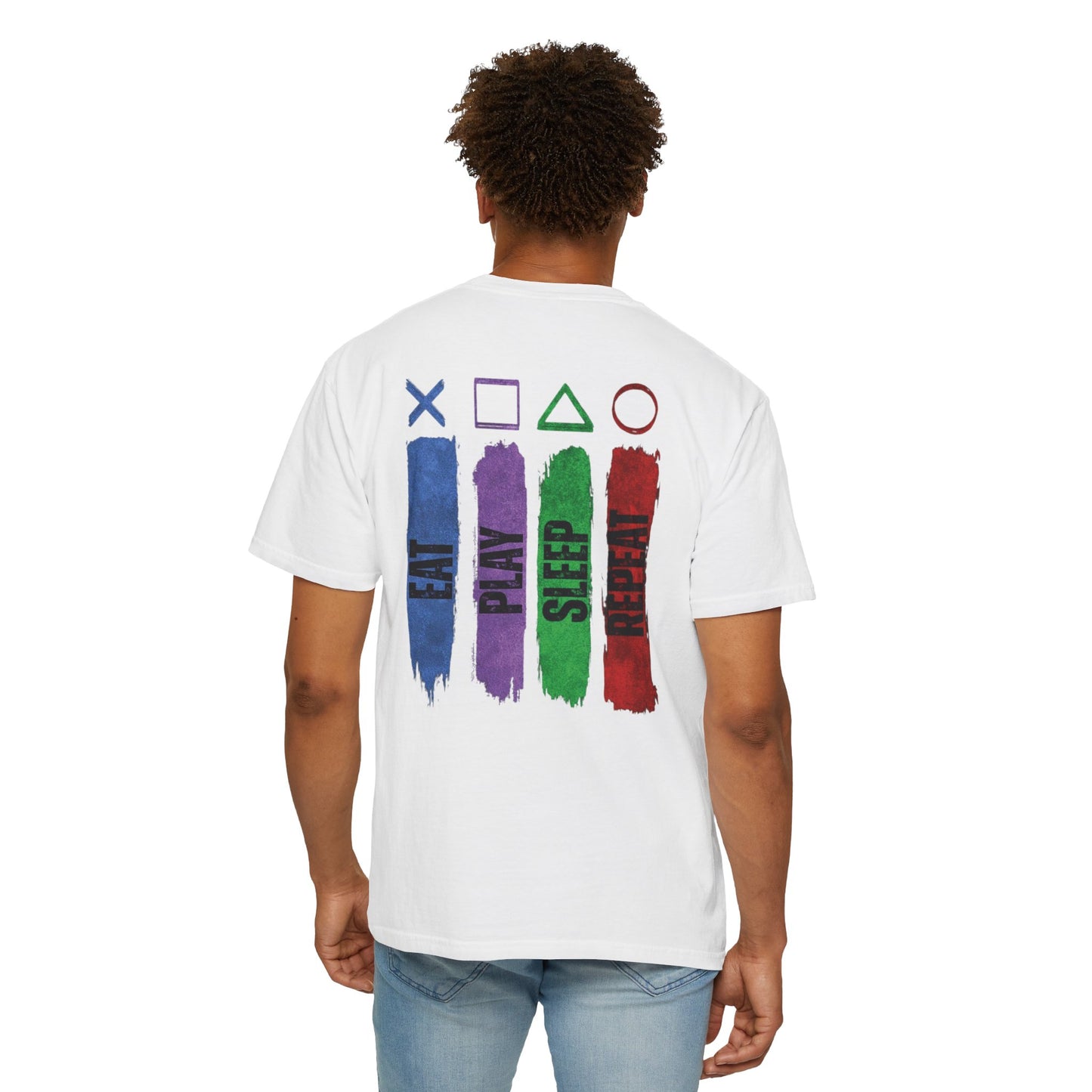 Eat, Play, Sleep, Repeat — Funny Retro Graphic Tee