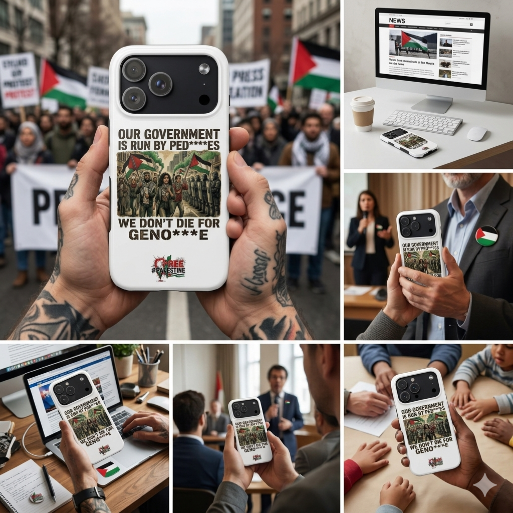 Tough Phone Case — 'Our Government Is Run By Ped****s, We Don't Die for Geno***e' Political Protest Design
