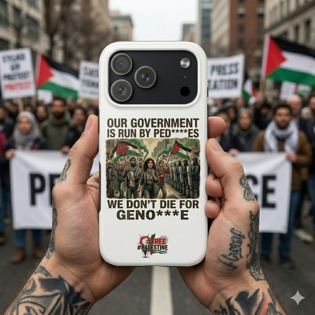 Tough Phone Case — 'Our Government Is Run By Ped****s, We Don't Die for Geno***e' Political Protest Design